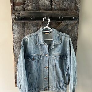 Cotton Ginny Wonen's Vintage Stone Wash Denim Jean Jacket - Size S/M